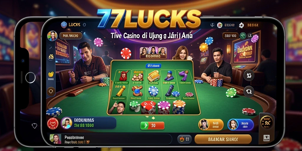 Gameplay Live Casino yang mendebarkan dan interaktif di 77LUCKS.