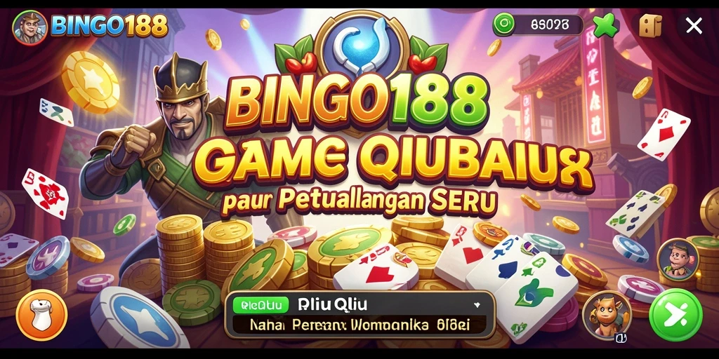 Screenshot gameplay BINGO188 dengan aksi seru dalam permainan QiuQiu.