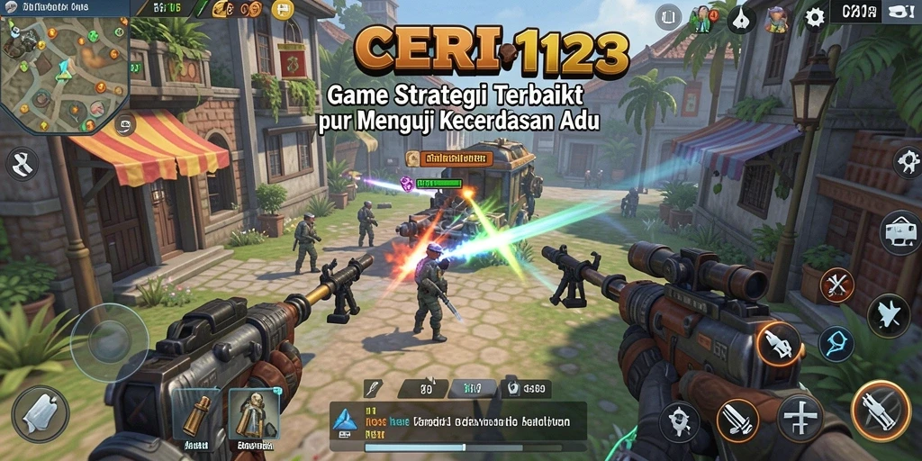 Screenshot CERI123 menampilkan aksi strategi yang mendebarkan.
