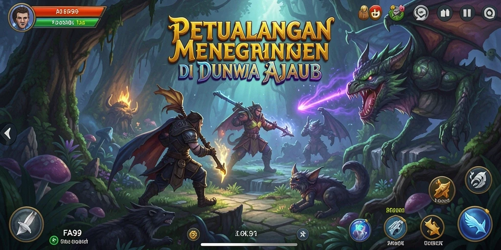 Tangkapan layar menunjukkan aksi mendebarkan dalam gameplay petualangan.