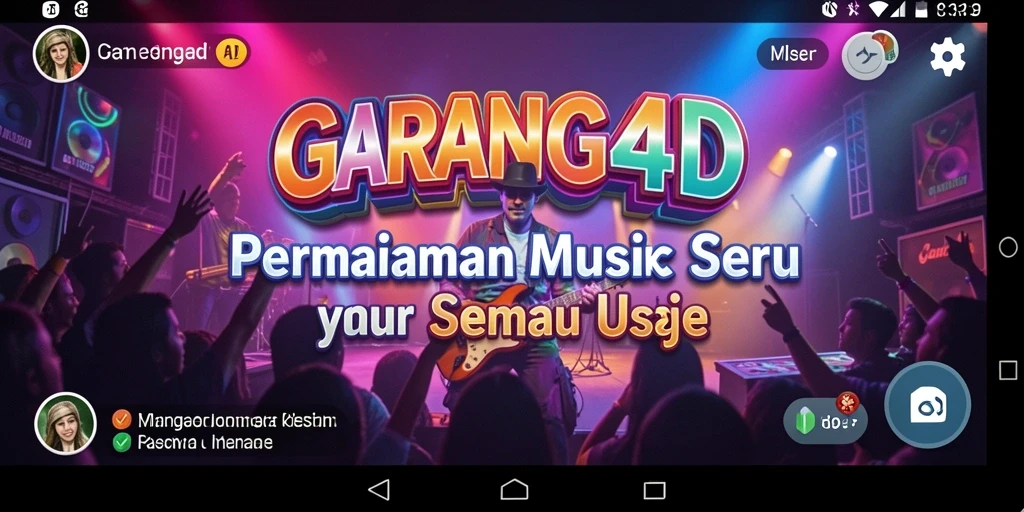 Tangkapan layar dari GARANG4D menampilkan gameplay musik yang seru.