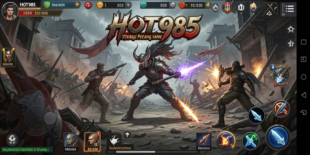 Tampilan gameplay menarik dari HOT985 yang penuh strategi.