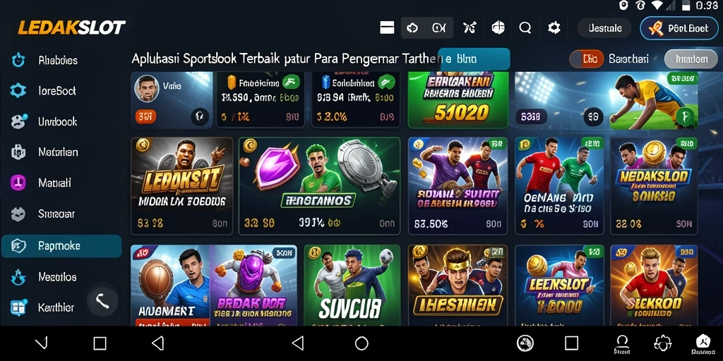Tampilan gameplay LEDAKSLOT yang menarik dan interaktif dalam taruhan olahraga.