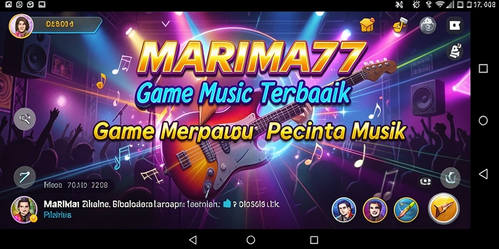 Gameplay interaktif dari MARIMA77 dengan variasi lagu musika.