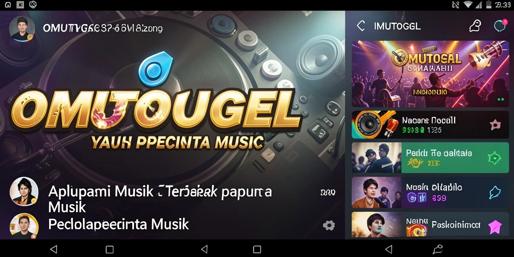 Screenshot gameplay OMUTOGEL menampilkan pengalaman interaktif musik yang mendebarkan.