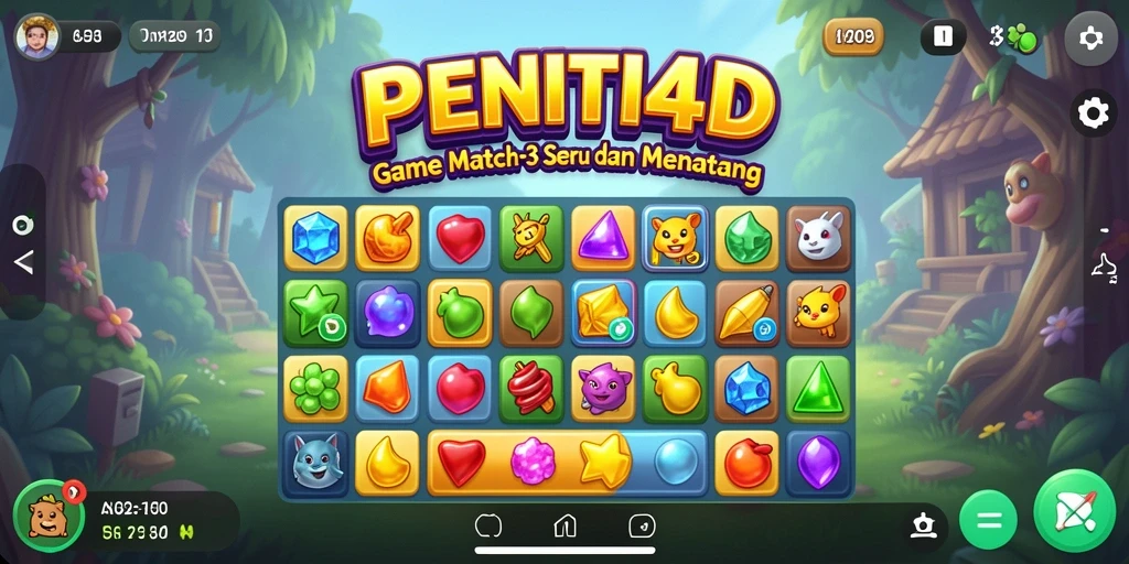 Tampilan gameplay PENITI4D yang seru dan penuh warna.