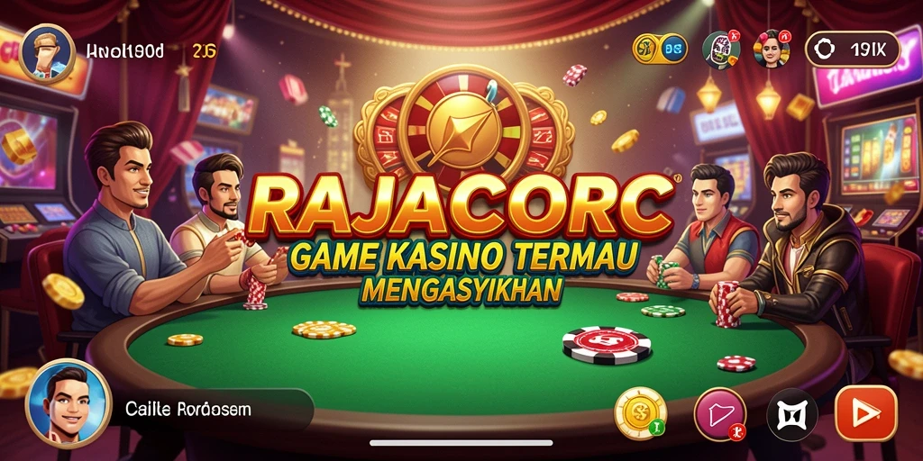 Tampilan gameplay yang seru dari game Kasino RAJACORC.