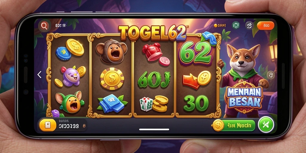Gambaran seru gameplay Slot TOGEL62 yang mengasyikkan.